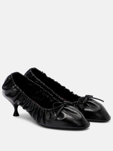 Gather Around leather pumps