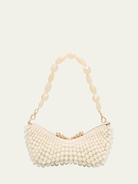 Mercier Beaded Zip Shoulder Bag