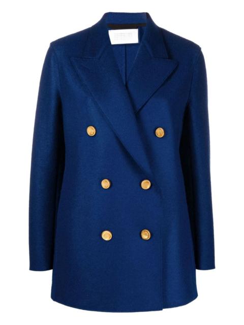 double-breasted wool coat