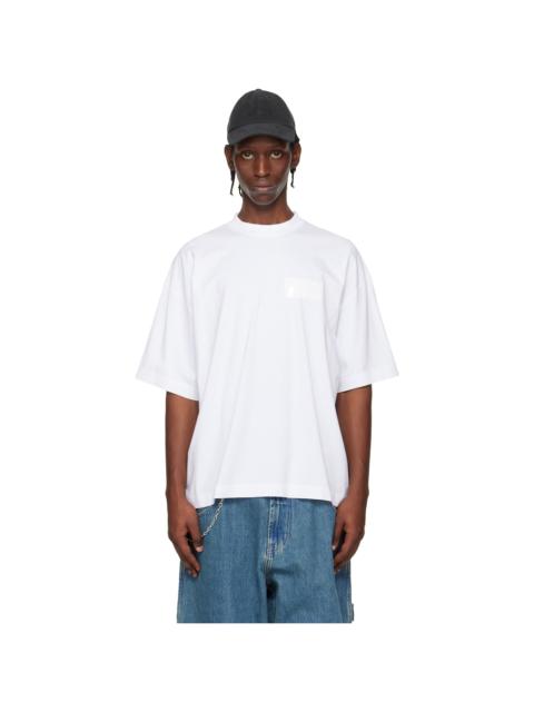 White Taped Logo T-shirt