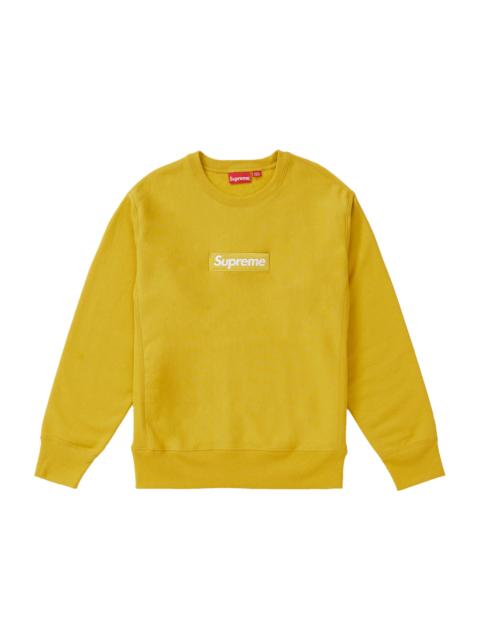 Supreme Box Logo Crewneck (FW18) Mustard