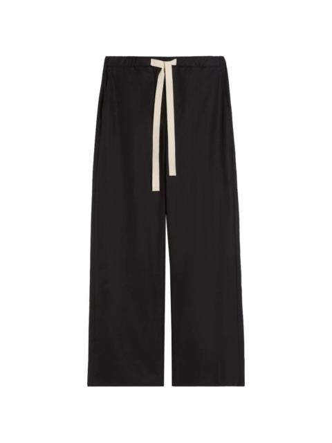 Smmargento cotton drawstring trousers