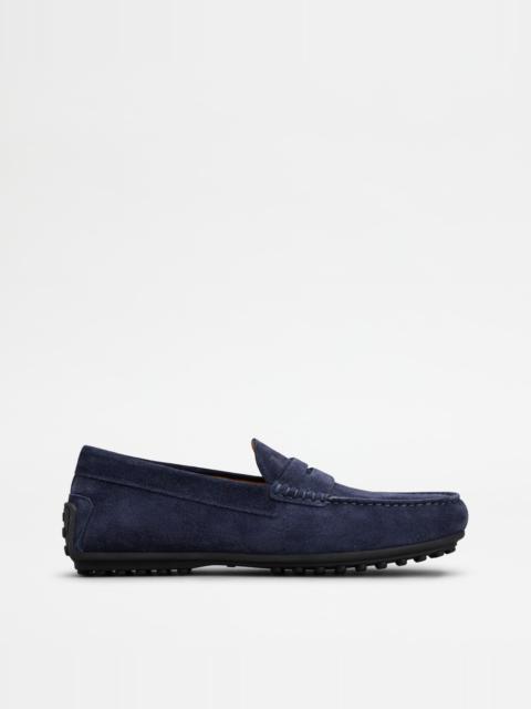 CITY GOMMINO DRIVING SHOES IN SUEDE - BLUE