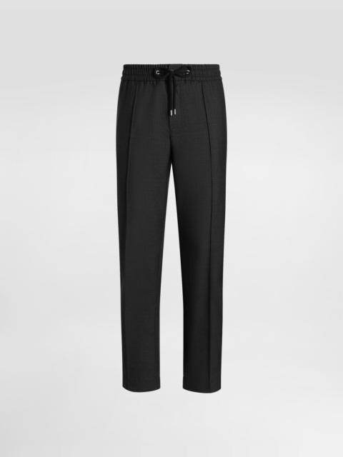 Wool canvas trousers