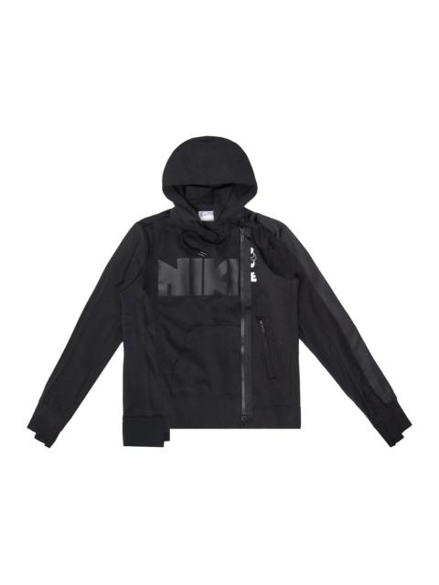 Nike x Sacai Double Zip Hoodie Black/Dark Obsidian