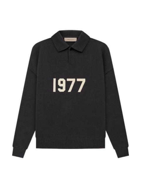 Fear of God Essentials SS22 Knit LS 1977 Polo Shirt 'Iron' FOG-SS22-143