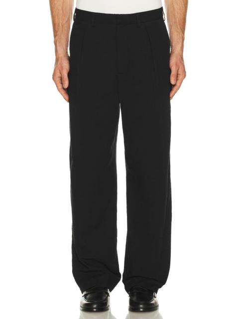 Wide Pleated Suit Trousers