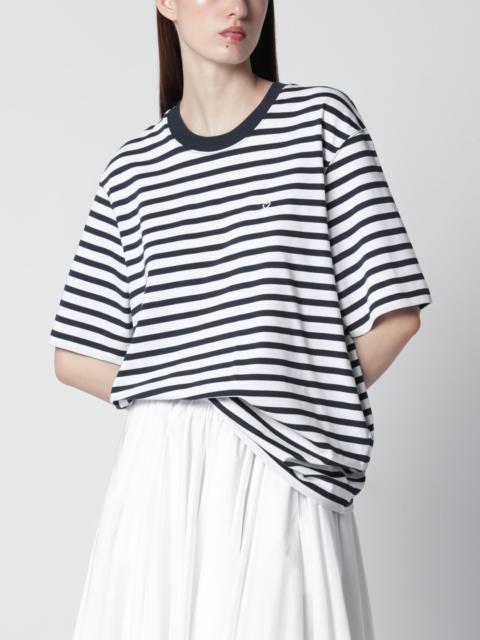 Blue/white striped Ami de Coeur T-shirt by Ami Paris