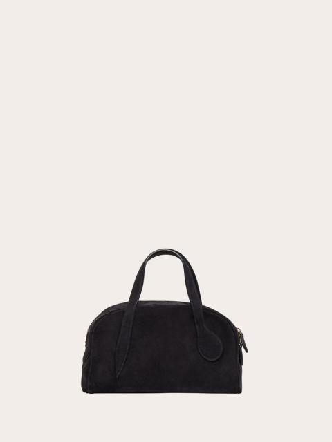 BOWLING MINI BAG BLACK SUEDE