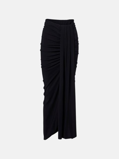 Draped midi skirt