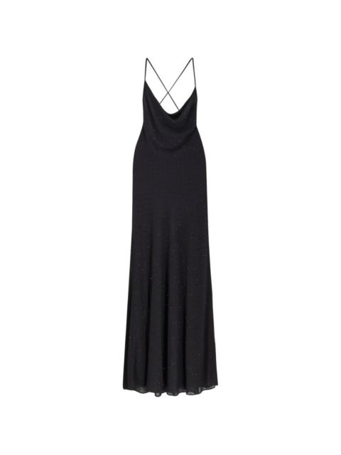 Farro cowl-neck maxi dress