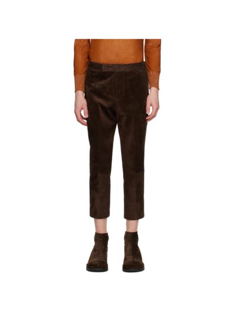 Brown Nº 7 Leather Pants
