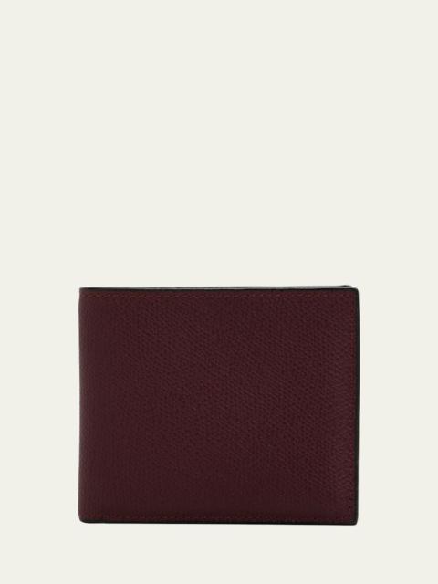 Men's Leather V-Cut Bifold Wallet