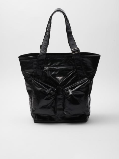 Leather tote