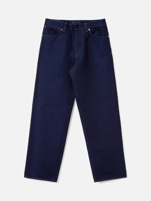 INDIGO DENIM-RINSED JEANS