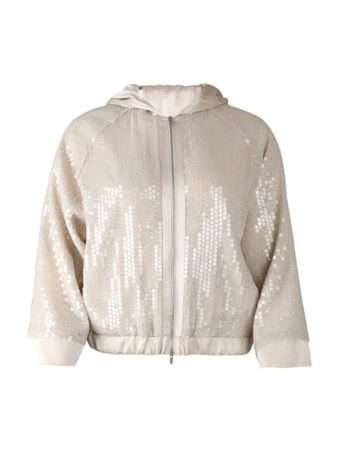 Embroidered Zip Up Jacket