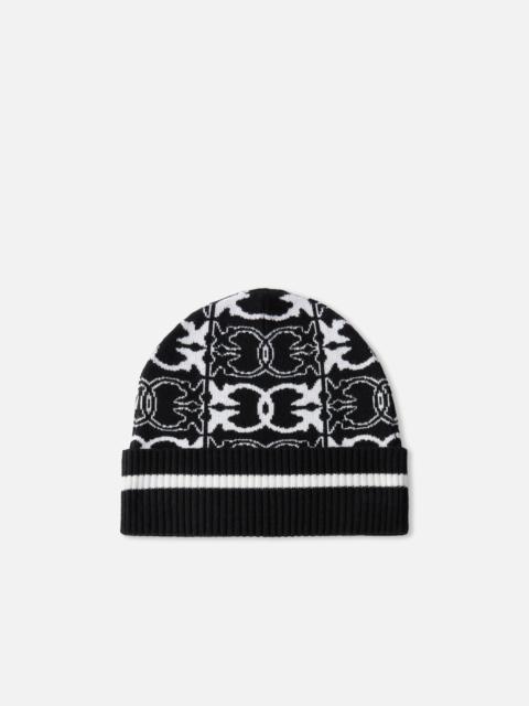 BEANIE WITH JACQUARD LOGO DETAIL