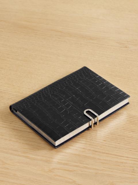 Mara Croc-effect Leather Notebook