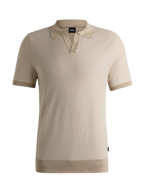 SWEATER WITH JOHNNY COLLAR