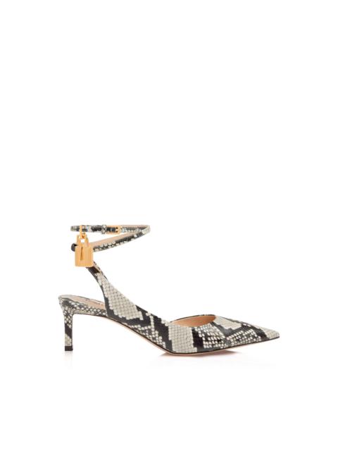 PRINTED PYTHON PADLOCK SLINGBACK