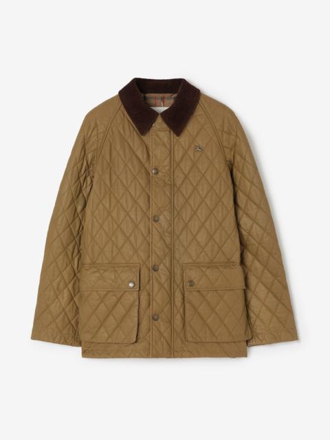Quilted Coated Cotton Barn Jacket