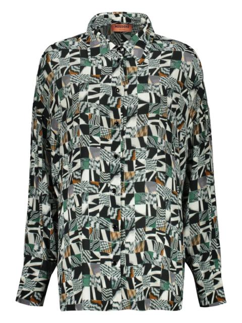 abstract-pattern shirt