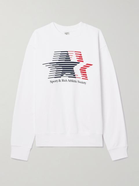 + Adidas Originals Printed Cotton-jersey Sweatshirt