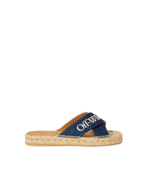 Blue Denim Criss-cross Espadrilles