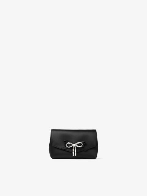 Soft Bow Mini Bag
Black Satin Mini Bag with Crystal Bow