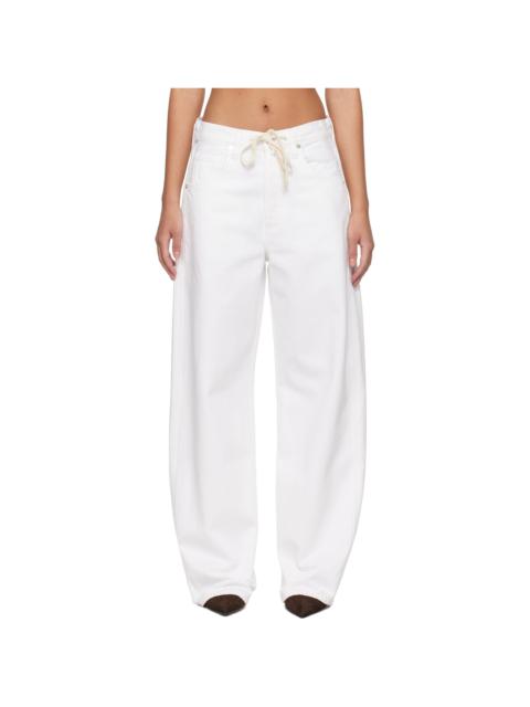 White Brynn Drawstring Jeans