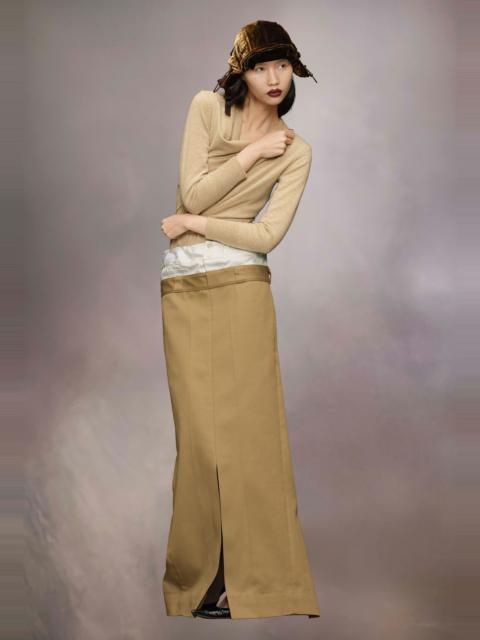 Skater Chino long skirt