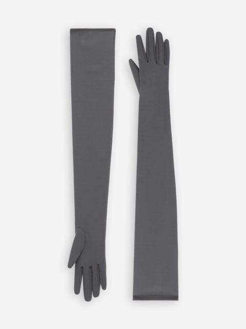 Long stretch jersey Milano rib gloves