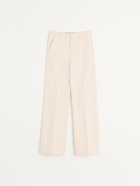 CUFFED COTTON CANVAS PANTS