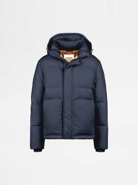 HOODED DOWN JACKET - BLUE
