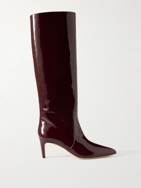 Stiletto Patent-leather Knee Boots