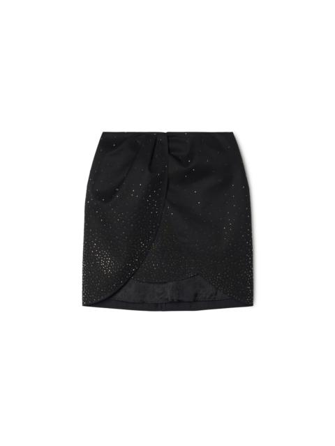 Bling Twisted Mini Skirt