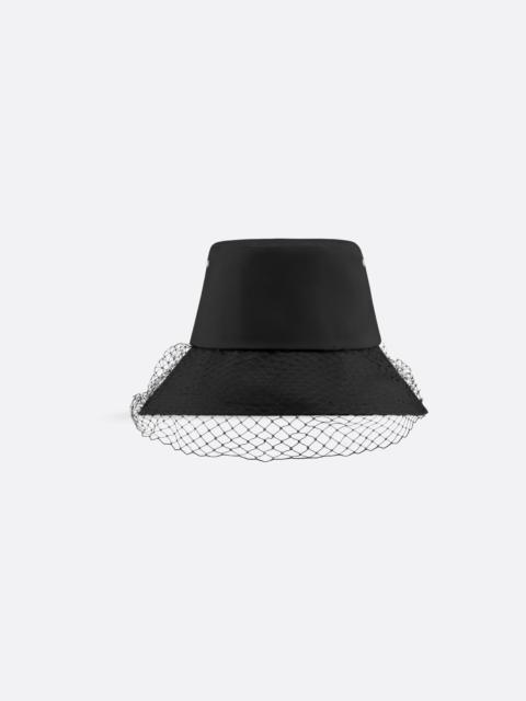 Teddy-D Large Brim Bucket Hat with Veil