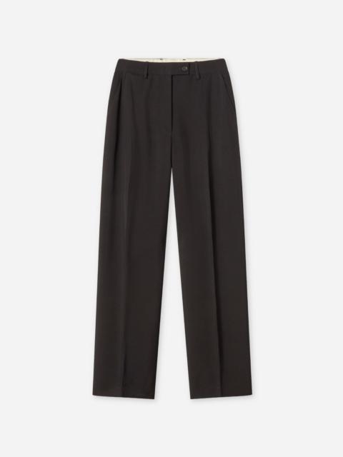 Tailored Straight-Leg Trouser in Viscose Twill
