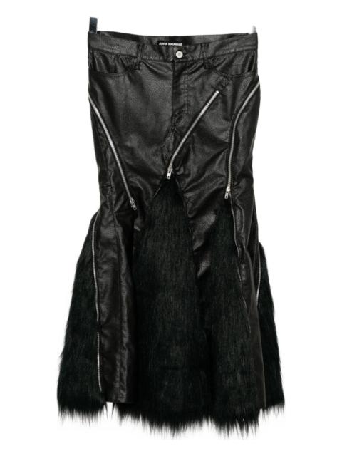 faux-fur skirt