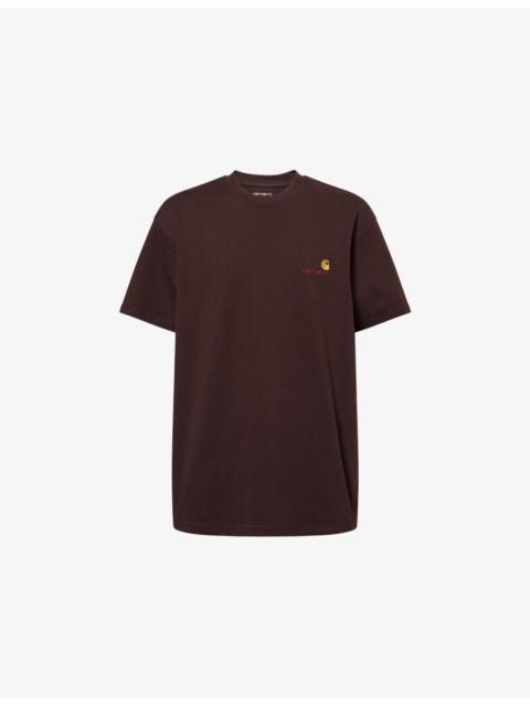 American Script Crewneck Cotton-Jersey T-Shirt