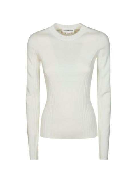 long-sleeve ribbed T-shirt
