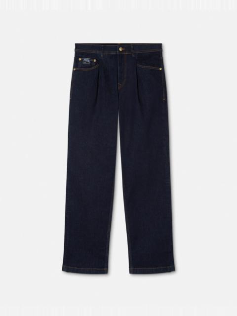 Piece Number Slim-Fit Jeans