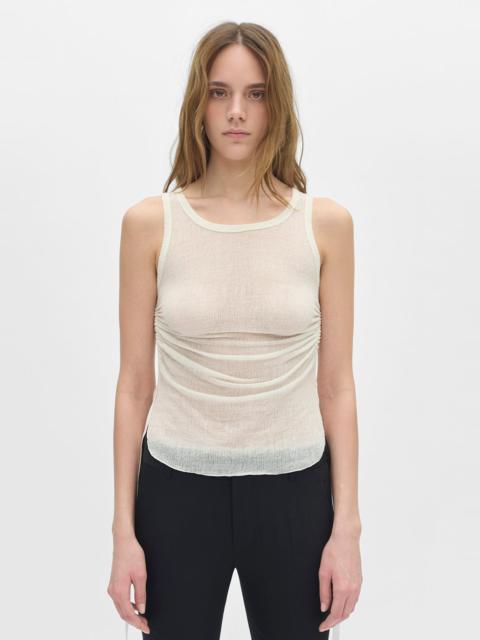 Mara Wrinkled Cropped Tank Top