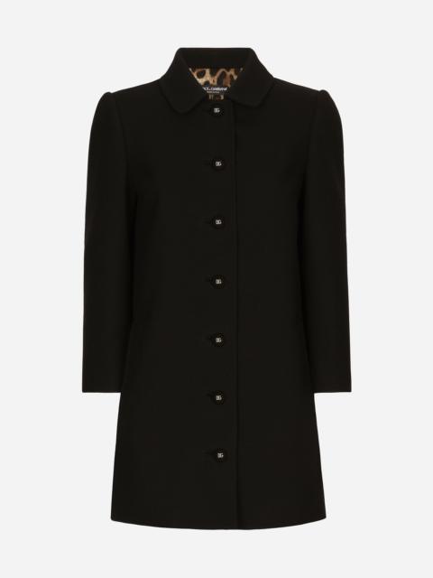 Short woolen coat