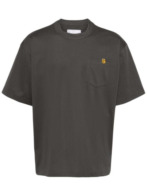S crew-neck cotton T-shirt