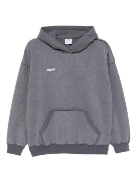 logo-embroidered hoodie