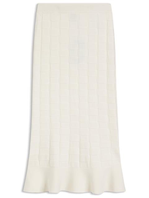 KNITTED SKIRT WITH CHECK TEXTURE