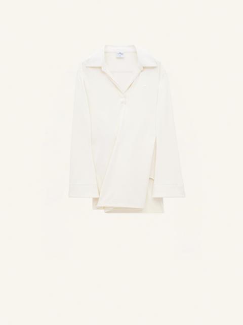 TWIST COTTON POLO DRESS