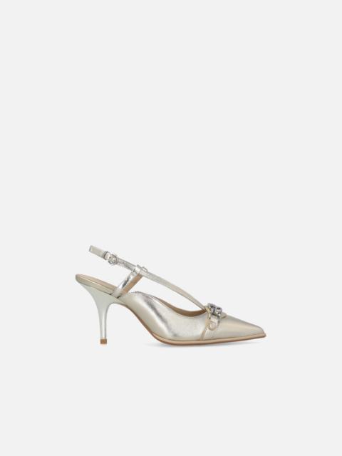 LAMINATED NAPPA SLINGBACKS