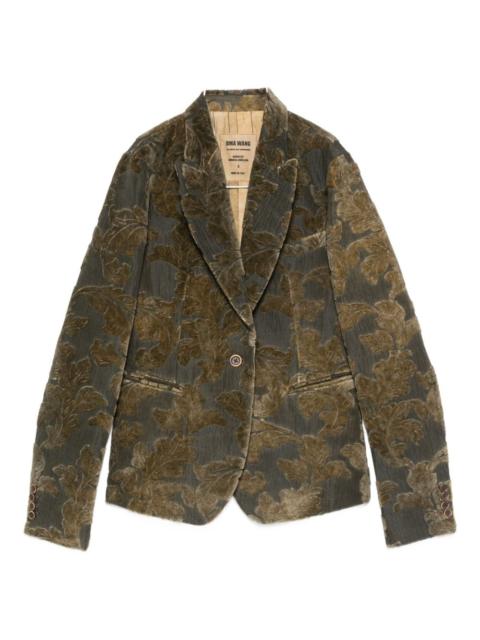 floral-pattern blazer